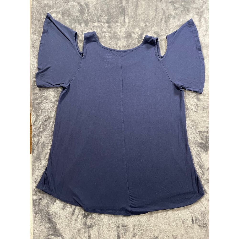 Torrid Super Soft Knit Cold Shoulder Blouse Top Plus Size 1X - Picture 5 of 7